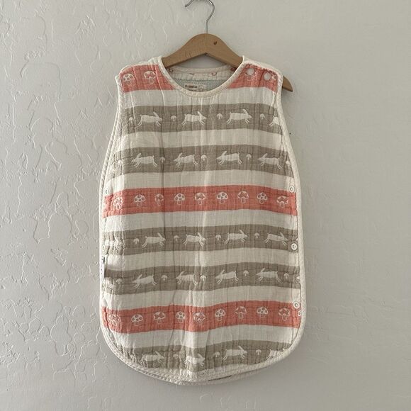 Hoppetta 6 Double Layer Gauze Cotton Sleeper Lapin RARE HTF 0-3 Years Japan - Picture 9 of 12